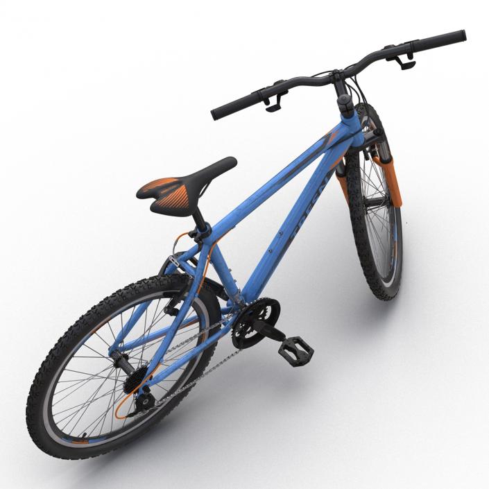 3D model Mountain Bike Blue Rigged