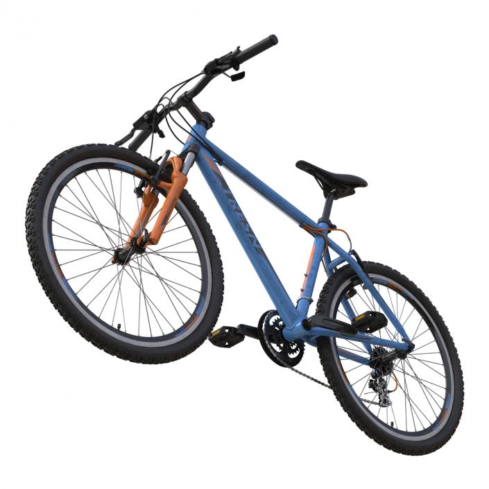 3D model Mountain Bike Blue Rigged