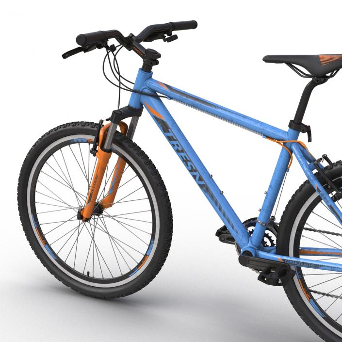 3D model Mountain Bike Blue Rigged