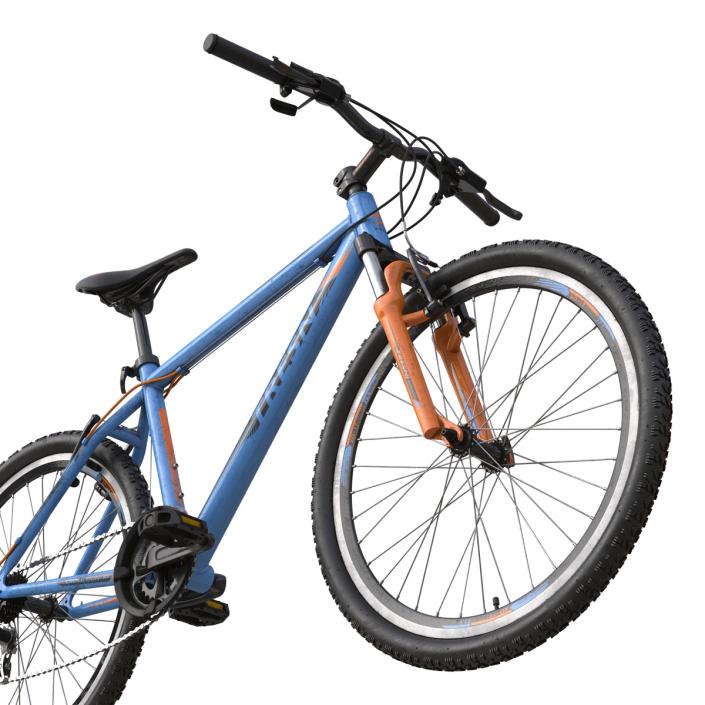 3D model Mountain Bike Blue Rigged