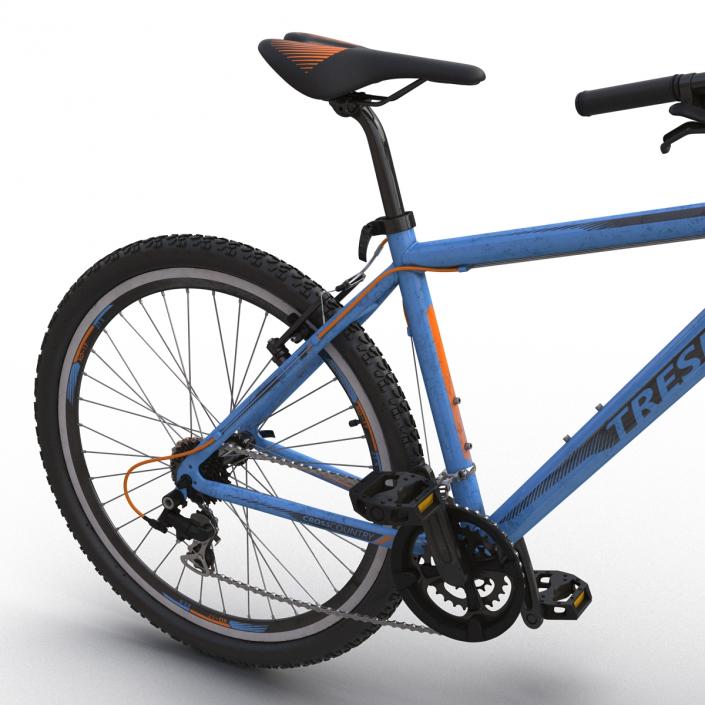 3D model Mountain Bike Blue Rigged