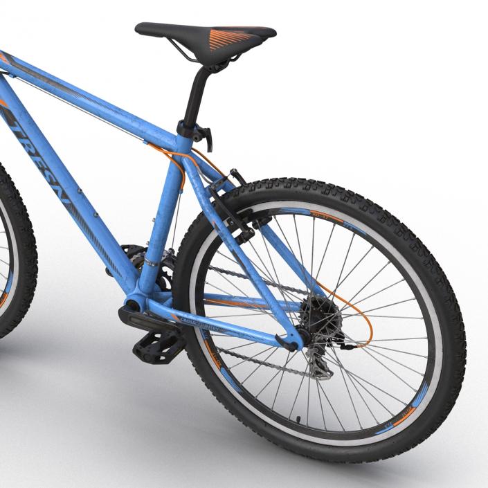 3D model Mountain Bike Blue Rigged