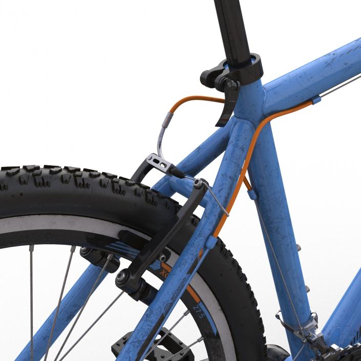 3D model Mountain Bike Blue Rigged