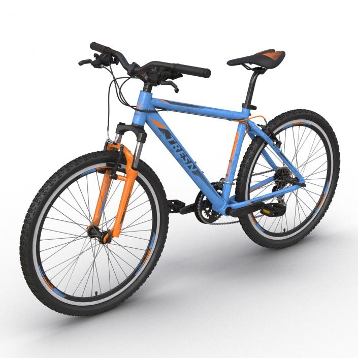 3D Mountain Bike Blue model