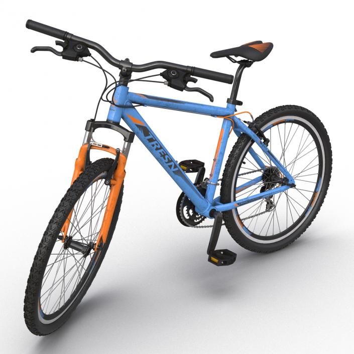 3D Mountain Bike Blue model