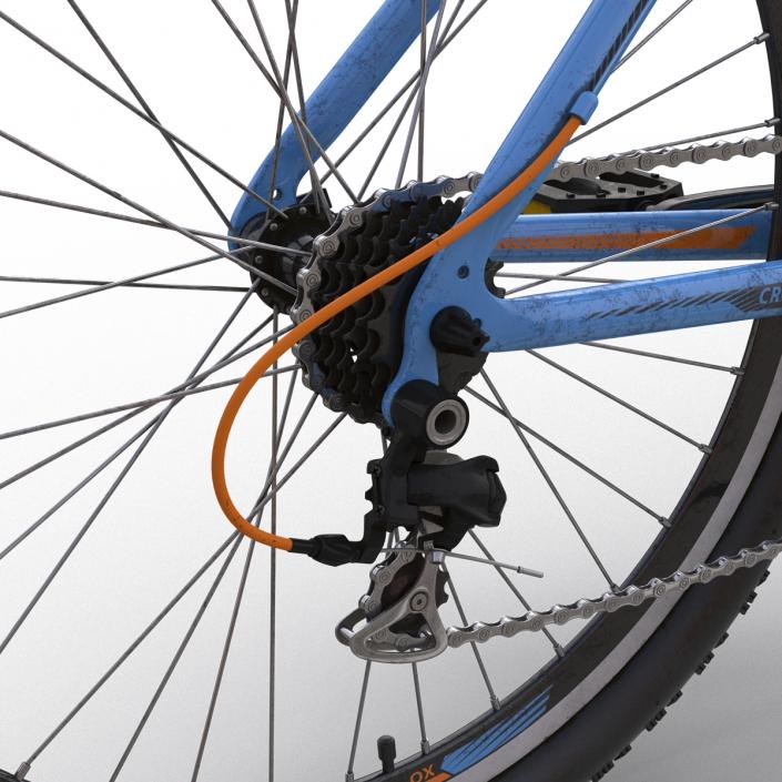 3D Mountain Bike Blue model