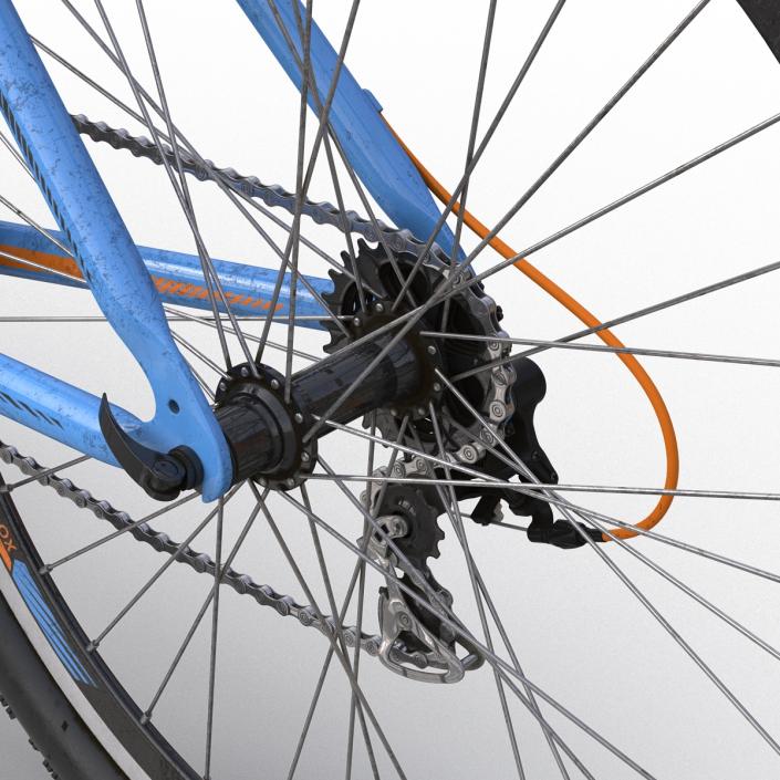 3D Mountain Bike Blue model