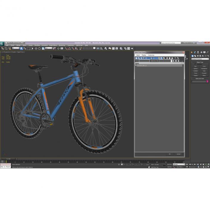 3D Mountain Bike Blue model