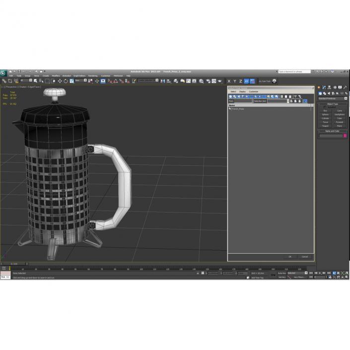 French Press 2 3D model