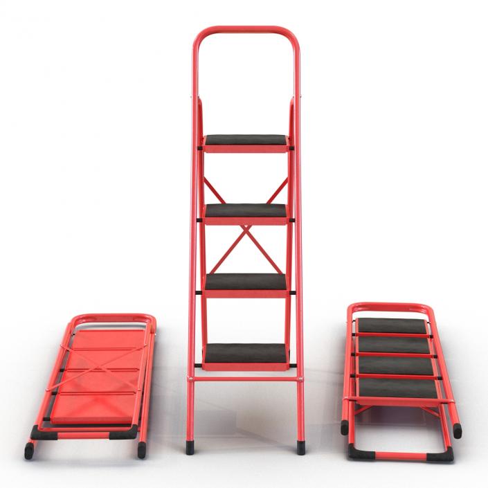 3D model Step Ladder Set