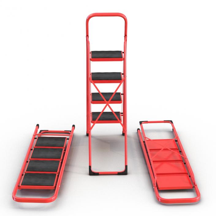 3D model Step Ladder Set