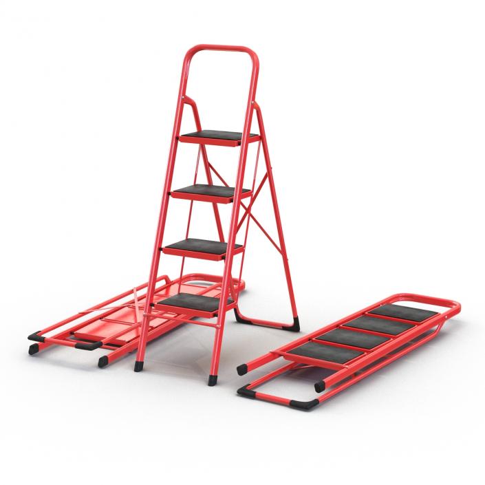 3D model Step Ladder Set