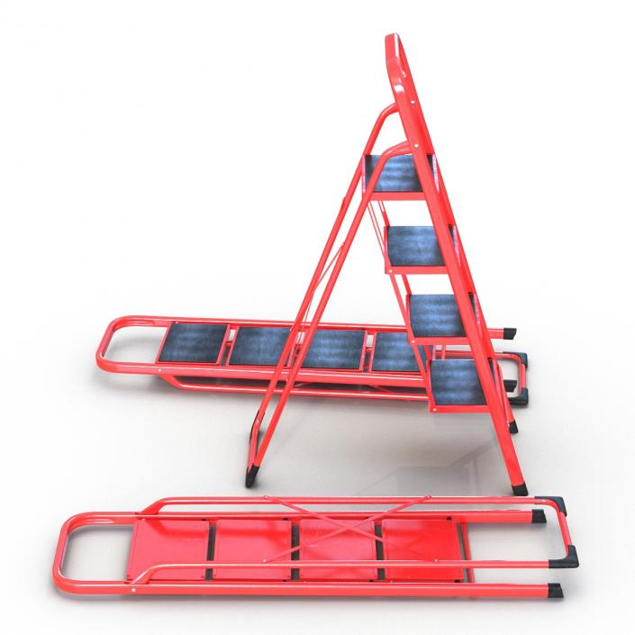 3D model Step Ladder Set