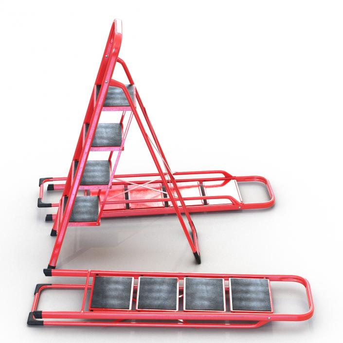 3D model Step Ladder Set