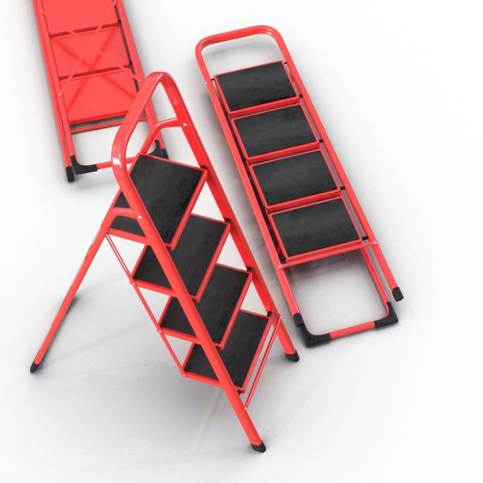 3D model Step Ladder Set