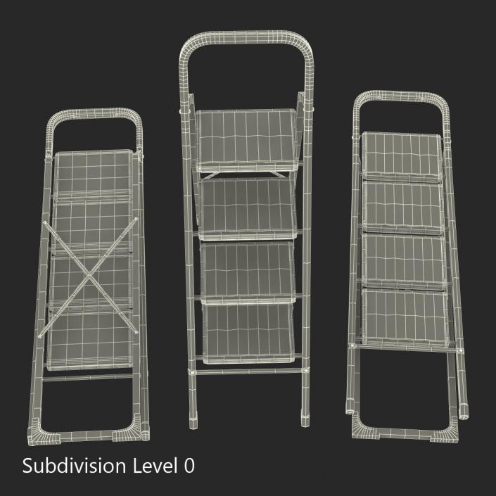 3D model Step Ladder Set