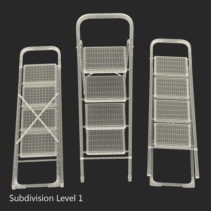 3D model Step Ladder Set