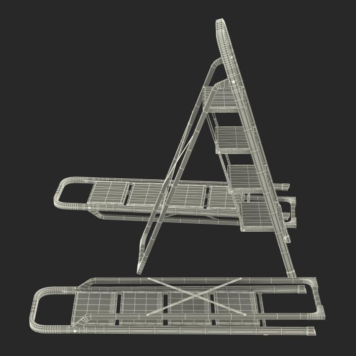 3D model Step Ladder Set