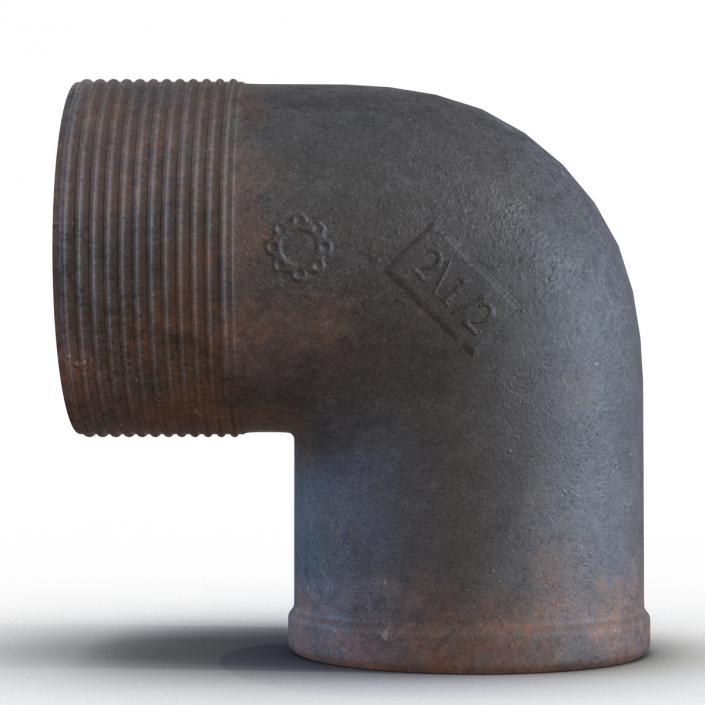 3D model Iron Pipe Elbow