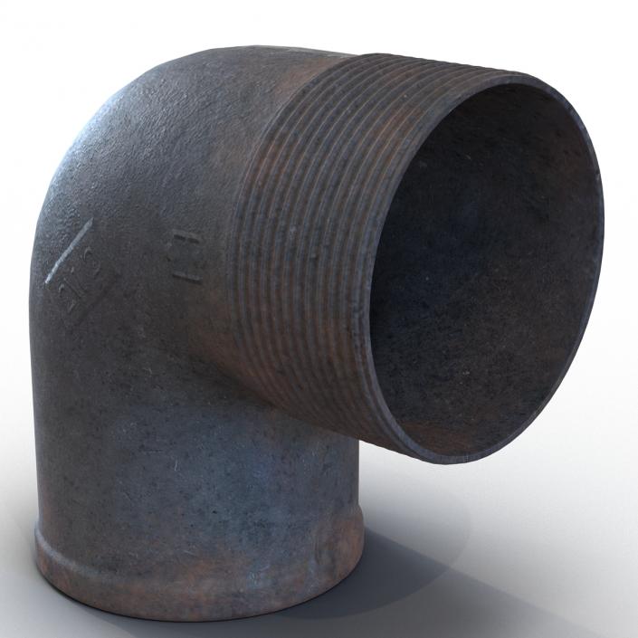 3D model Iron Pipe Elbow