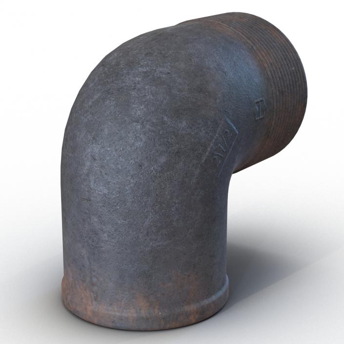 3D model Iron Pipe Elbow