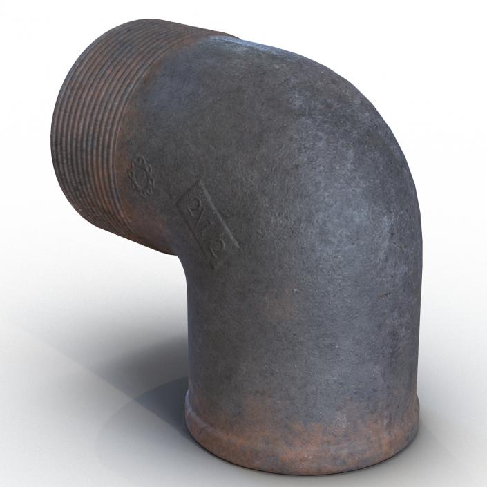 3D model Iron Pipe Elbow