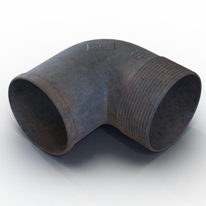 3D model Iron Pipe Elbow