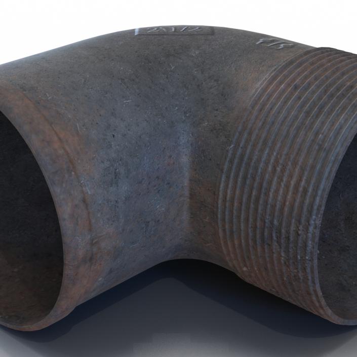 3D model Iron Pipe Elbow