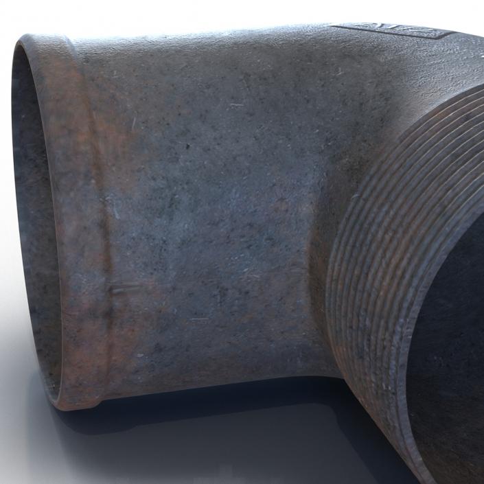 3D model Iron Pipe Elbow