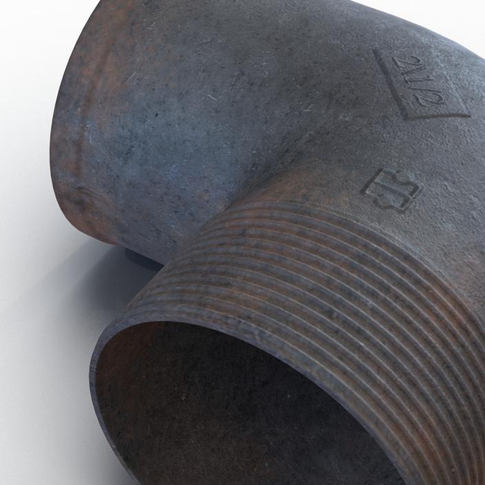 3D model Iron Pipe Elbow