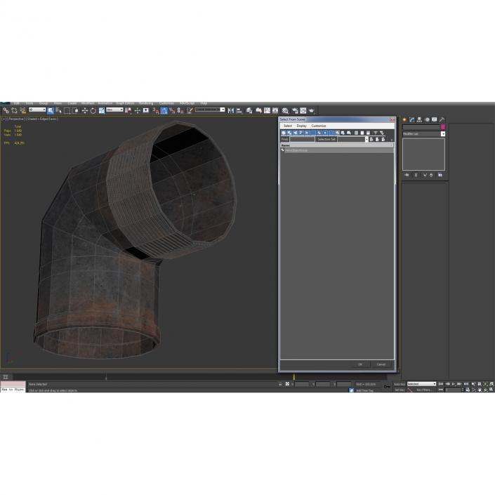 3D model Iron Pipe Elbow