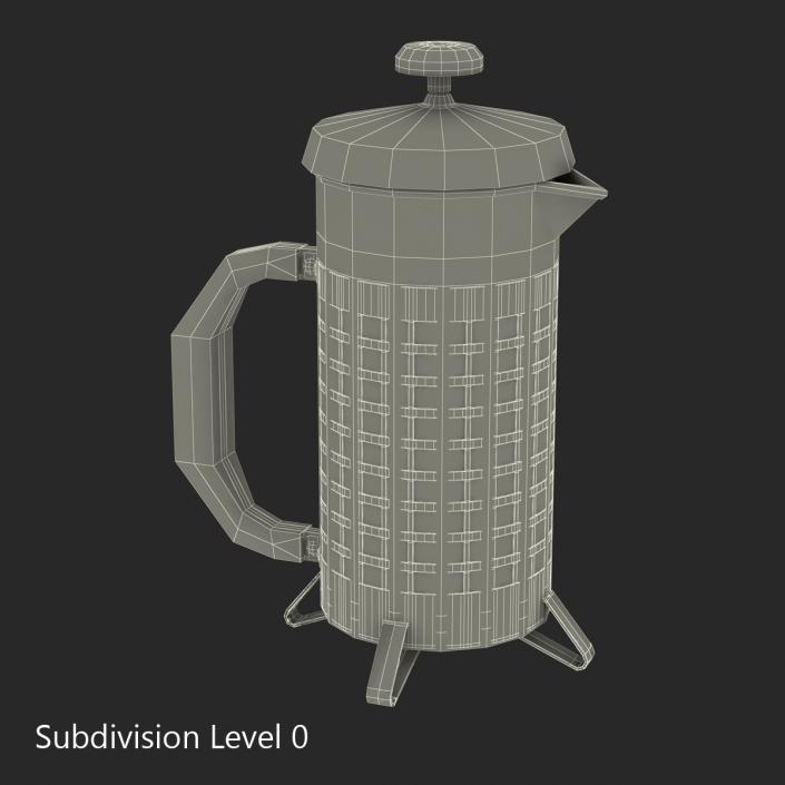 French Press 3 3D model