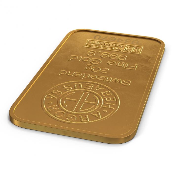 Gold Bar 20g 3D