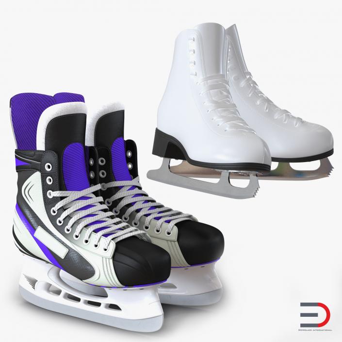 3D Ice Skates Collection