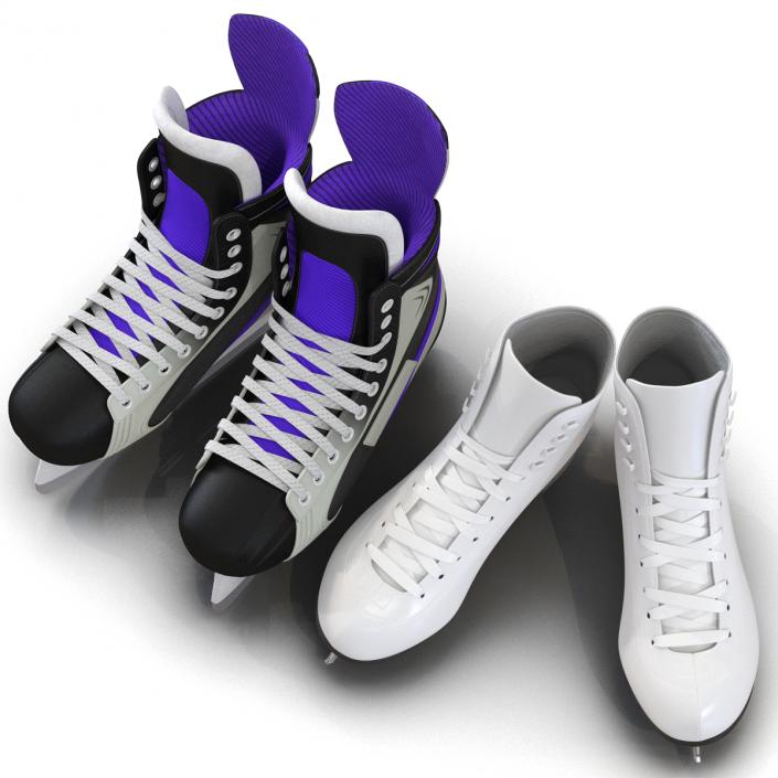 3D Ice Skates Collection