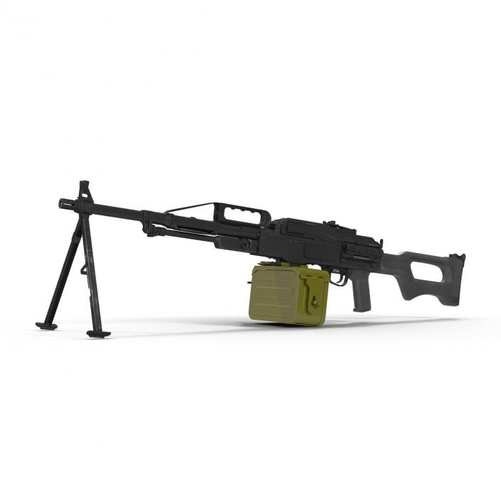 Russian Light Machine Gun Pecheneg 3D model