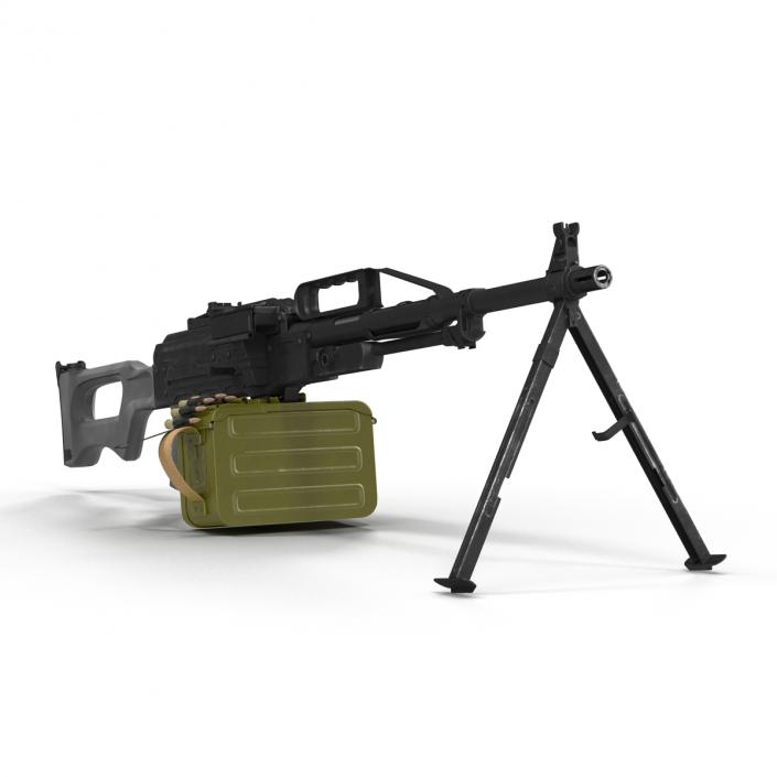 Russian Light Machine Gun Pecheneg 3D model