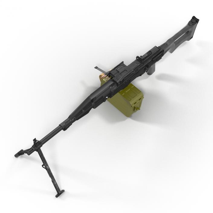 Russian Light Machine Gun Pecheneg 3D model