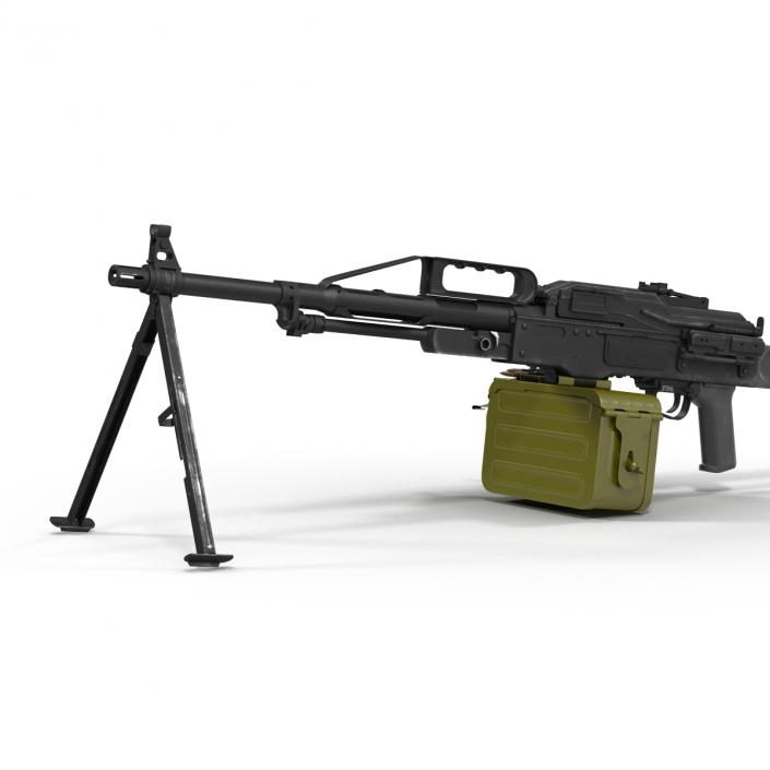 Russian Light Machine Gun Pecheneg 3D model