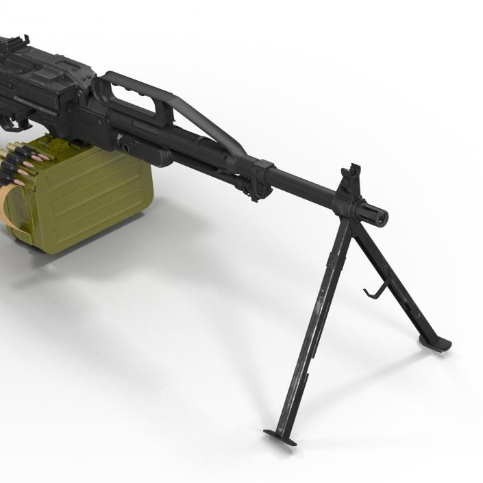 Russian Light Machine Gun Pecheneg 3D model