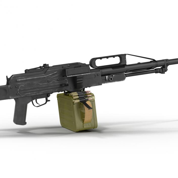 Russian Light Machine Gun Pecheneg 3D model