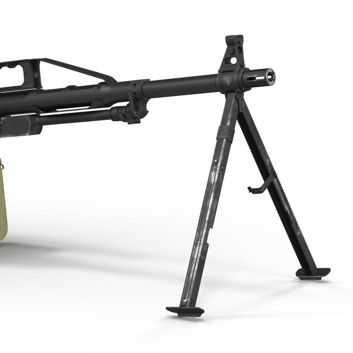 Russian Light Machine Gun Pecheneg 3D model