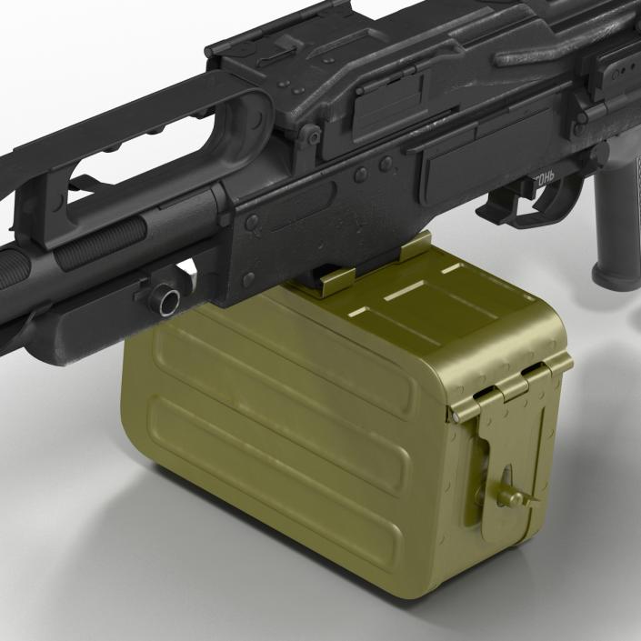 Russian Light Machine Gun Pecheneg 3D model