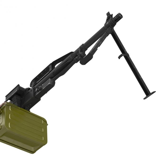 Russian Light Machine Gun Pecheneg 3D model