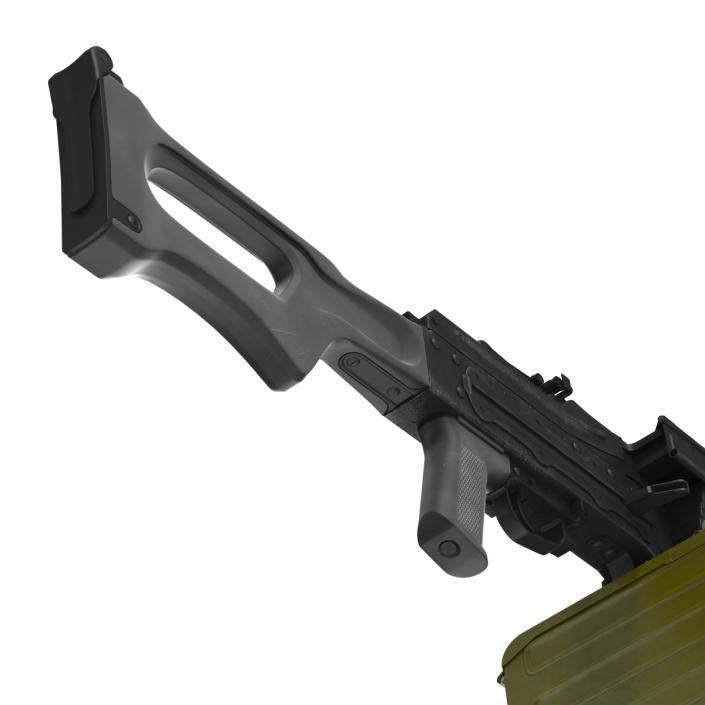 Russian Light Machine Gun Pecheneg 3D model