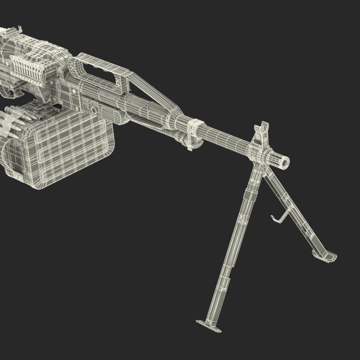 Russian Light Machine Gun Pecheneg 3D model