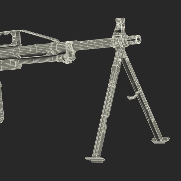 Russian Light Machine Gun Pecheneg 3D model