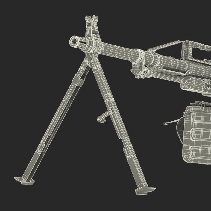 Russian Light Machine Gun Pecheneg 3D model