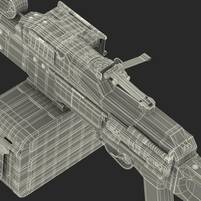 Russian Light Machine Gun Pecheneg 3D model