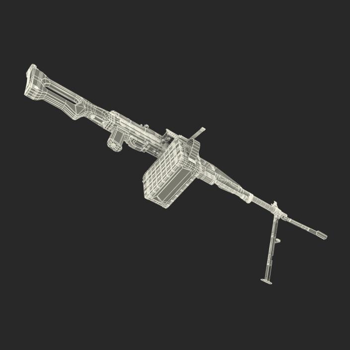 Russian Light Machine Gun Pecheneg 3D model